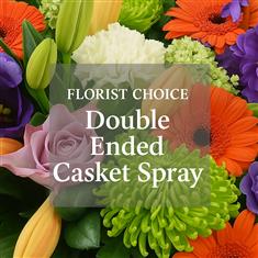 Florist Choice Double Ended Casket Spray Tribute