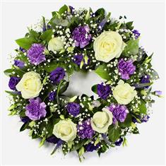 White and Purple Wreath