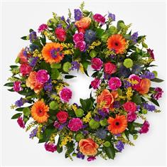 Multi - Coloured Wreath 