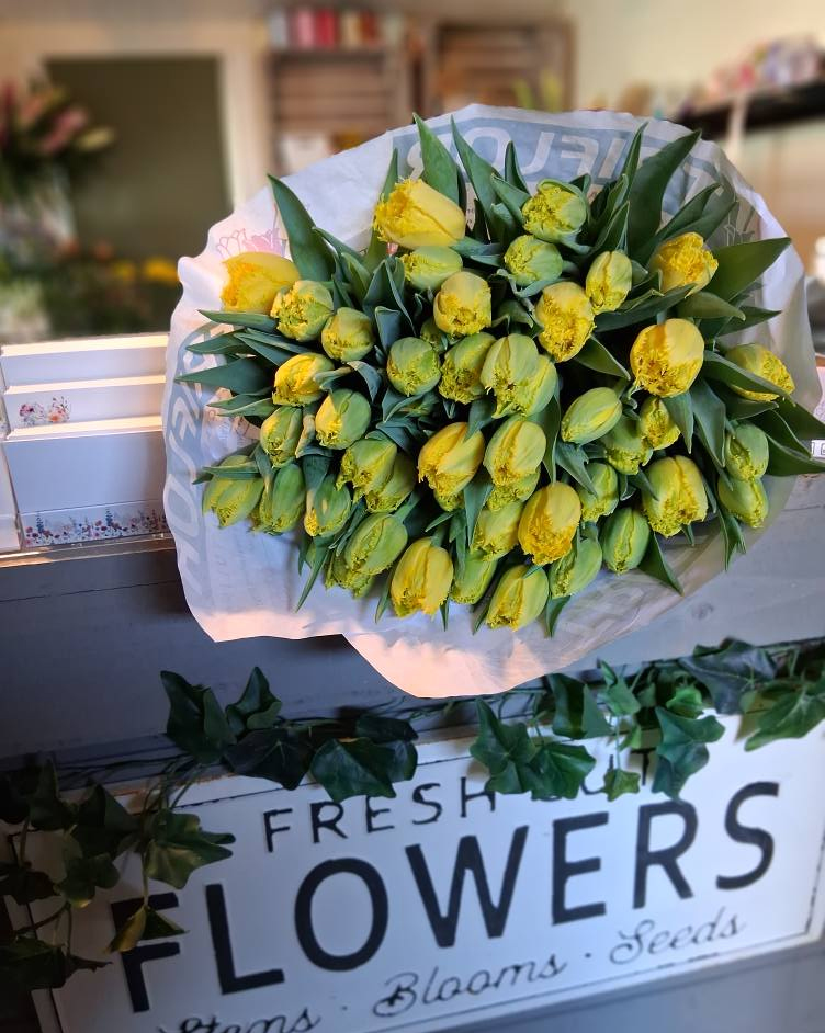 Your local florist creating flowers